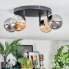 Chehalis Plafondlamp, Kogellampje Amber, Rookkleurig, 4-lichts