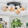 Chehalis Plafondlamp, Kogellampje Amber, 4-lichts