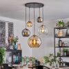 Koyoto Hanglamp, Kogellampje, Hanglamp Goud, Zwart, 5-lichts