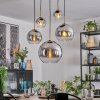 Koyoto Hanglamp, Kogellampje, Hanglamp Goud, Zwart, 5-lichts Koyoto Hanglamp, Kogellampje, Hanglamp Goud, Zwart, 5-lichts