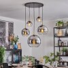Koyoto Hanglamp, Kogellampje, Hanglamp Goud, Zwart, 5-lichts Koyoto Hanglamp, Kogellampje, Hanglamp Goud, Zwart, 5-lichts