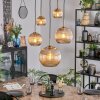 Koyoto Hanglamp, Kogellampje, Hanglamp Goud, Zwart, 5-lichts Koyoto Hanglamp, Kogellampje, Hanglamp Goud, Zwart, 5-lichts