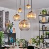 Koyoto Hanglamp, Kogellampje, Hanglamp Goud, Zwart, 5-lichts Koyoto Hanglamp, Kogellampje, Hanglamp Goud, Zwart, 5-lichts