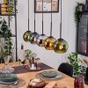 Koyoto Hanglamp, Kogellampje, Hanglamp Natuurlijke kleuren, Zwart, 5-lichts