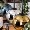 Koyoto Hanglamp, Kogellampje, Hanglamp Natuurlijke kleuren, Zwart, 5-lichts