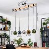 Koyoto Hanglamp, Kogellampje, Hanglamp Natuurlijke kleuren, Zwart, 5-lichts