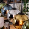 Koyoto Hanglamp, Kogellampje, Hanglamp Natuurlijke kleuren, Zwart, 5-lichts