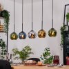 Koyoto Hanglamp, Kogellampje, Hanglamp Natuurlijke kleuren, Zwart, 5-lichts