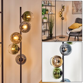 Koyoto Kogellampje, Staande lamp 31 cm Blauw, Goud, Groen, Duidelijk, 5-lichts