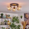 Gastor Plafondlamp, Kogellampje 25 cm Amber, Duidelijk, 3-lichts