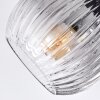 Koyoto Plafondlamp, Kogellampje Duidelijk, Rookkleurig, 3-lichts