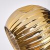 Ripoll Plafondlamp, Kogellampje Goud, Koperkleurig, Rookkleurig, 3-lichts
