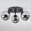 Chehalis Plafondlamp, Kogellampje 48.5 cm Chroom, Rookkleurig, 3-lichts