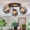 Chehalis Plafondlamp, Kogellampje 48.5 cm Chroom, Rookkleurig, 3-lichts