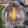 Koyoto Hanglamp, Kogellampje, Hanglamp Amber, Duidelijk, Rookkleurig, 5-lichts