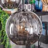 Koyoto Hanglamp, Kogellampje, Hanglamp Amber, Rookkleurig, 5-lichts