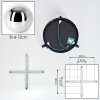 Chehalis Plafondlamp, Kogellampje 44 cm Chroom, Rookkleurig, 3-lichts