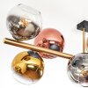 Koyoto Plafondlamp, Kogellampje Goud, Zwart, 10-lichts