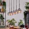 Koyoto Hanglamp, Kogellampje, Hanglamp Natuurlijke kleuren, Zwart, 5-lichts