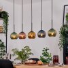 Koyoto Hanglamp, Kogellampje, Hanglamp Natuurlijke kleuren, Zwart, 5-lichts