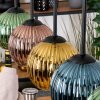 Koyoto Hanglamp, Kogellampje, Hanglamp Natuurlijke kleuren, Zwart, 5-lichts