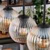 Koyoto Hanglamp, Kogellampje, Hanglamp Natuurlijke kleuren, Zwart, 5-lichts