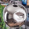 Ripoll Hanglamp, Kogellampje, Hanglamp Chroom, Rookkleurig, 5-lichts