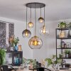 Koyoto Hanglamp, Kogellampje, Hanglamp Goud, Zwart, 5-lichts Koyoto Hanglamp, Kogellampje, Hanglamp Goud, Zwart, 5-lichts