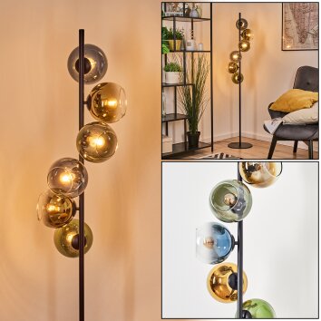 Koyoto Kogellampje, Staande lamp Blauw, Goud, Groen, Duidelijk, 6-lichts