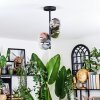 Chehalis Plafondlamp, Kogellampje 27 cm Blauw, Chroom, Groen, Duidelijk, Koperkleurig, Rookkleurig, 4-lichts