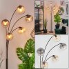 Koyoto Kogellampje, Staande lamp Amber, Duidelijk, Rookkleurig, 5-lichts