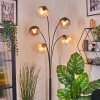 Koyoto Kogellampje, Staande lamp Amber, Duidelijk, Rookkleurig, 5-lichts