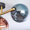 Gastor Plafondlamp, Kogellampje Goud, Zwart, 3-lichts