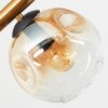Ripoll Plafondlamp, Kogellampje Goud, Zwart, 8-lichts
