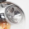 Ripoll Plafondlamp, Kogellampje Goud, Zwart, 8-lichts