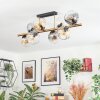 Ripoll Plafondlamp, Kogellampje Goud, Zwart, 8-lichts