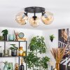 Ripoll Plafondlamp, Kogellampje Amber, 3-lichts