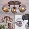 Ripoll Plafondlamp, Kogellampje Rookkleurig, 3-lichts