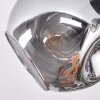 Ripoll Plafondlamp, Kogellampje Rookkleurig, 3-lichts