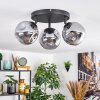 Ripoll Plafondlamp, Kogellampje Rookkleurig, 3-lichts