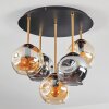 Ripoll Plafondlamp, Kogellampje Messing, Zwart, 5-lichts Ripoll Plafondlamp, Kogellampje Messing, Zwart, 5-lichts