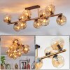 Ripoll Plafondlamp, Kogellampje Goud, Zwart, 10-lichts