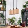 Soungou Hanglamp, Hanglamp Natuurlijke kleuren, Zwart, 3-lichts