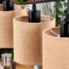 Soungou Hanglamp, Hanglamp Natuurlijke kleuren, Zwart, 5-lichts