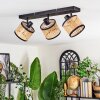 Ramila Plafondlamp, Plafondspot Zwart, 3-lichts