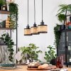 Ramila Hanglamp, Hanglamp Natuurlijke kleuren, Zwart, 3-lichts