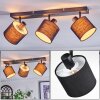 Bassagoda Plafondlamp, Plafondspot Zwart, 3-lichts