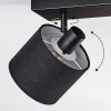 Bassagoda Plafondlamp, Plafondspot Zwart, 3-lichts