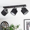 Bassagoda Plafondlamp, Plafondspot Zwart, 3-lichts