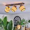 Chellas Plafondlamp, Plafondspot Zwart, 3-lichts